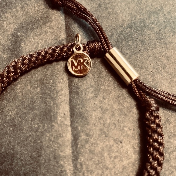 MK Macrame Cord Pave Bracelet - Picture 4 of 5